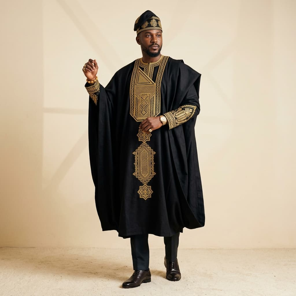 The Imperial Obsidian Agbada